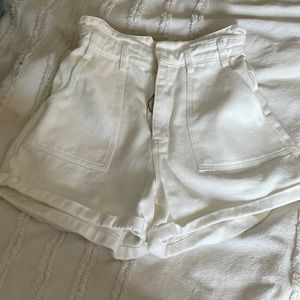 Sage the Label high waisted white shorts